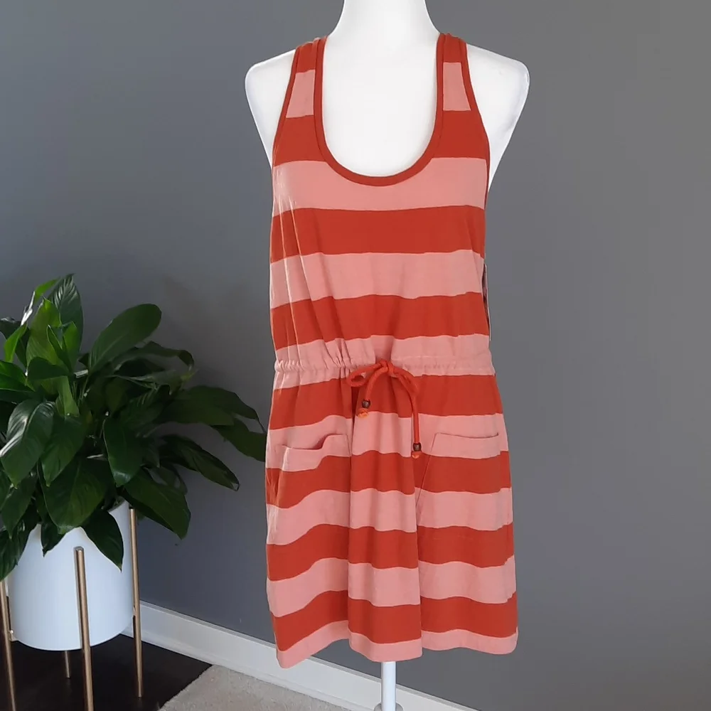 Tank top dress with drawstring waist